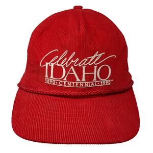 Celebrate Idaho 1890 Centennial 1990 Snapback 5 Panel Cap Red One Size AmaPro